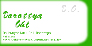 dorottya ohl business card