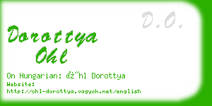 dorottya ohl business card